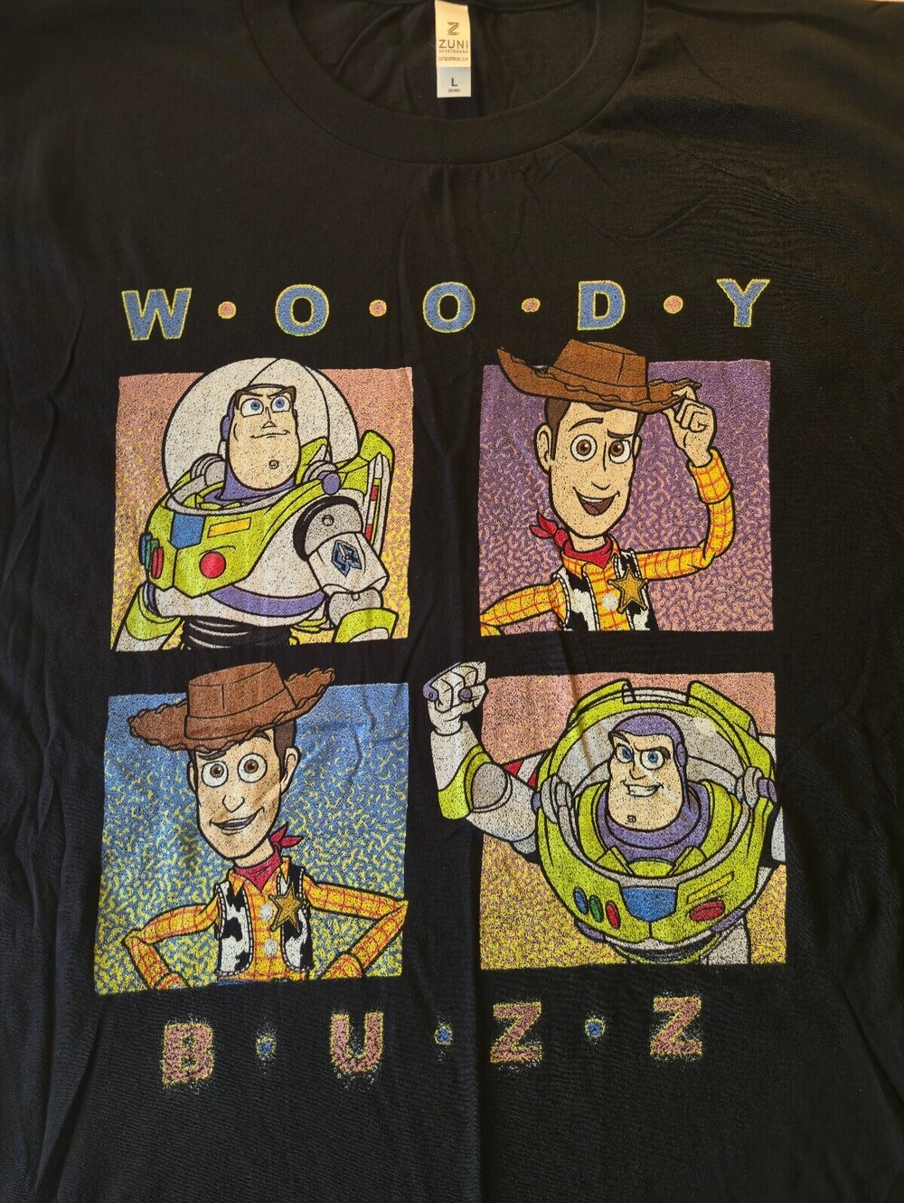 Woody and Buzz Lightyear Graphic T-Shirt Size Large New - Picture 3 of 6
